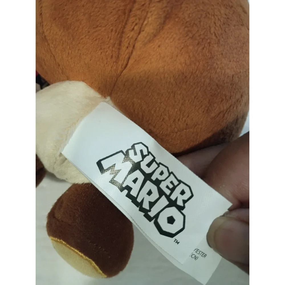 Jakks Pacific Super Mario Goomba Plush Brown Nintendo Collectible Toy NWT
